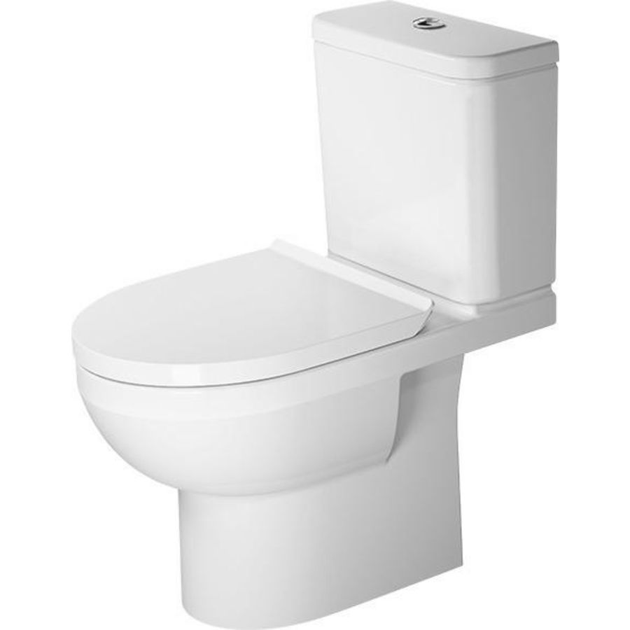 DURAVIT NO.1 #218309 staand closet tbv duoblok 655mm wit diepspoel rimless voor stortbak 4,5ltr. PK. (excl. zitting / reservoir)