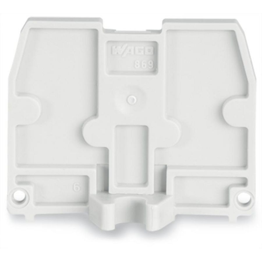 Afsluitplaat bevestigingsflens M 4 2,5mm dik lichtgr VVE=25