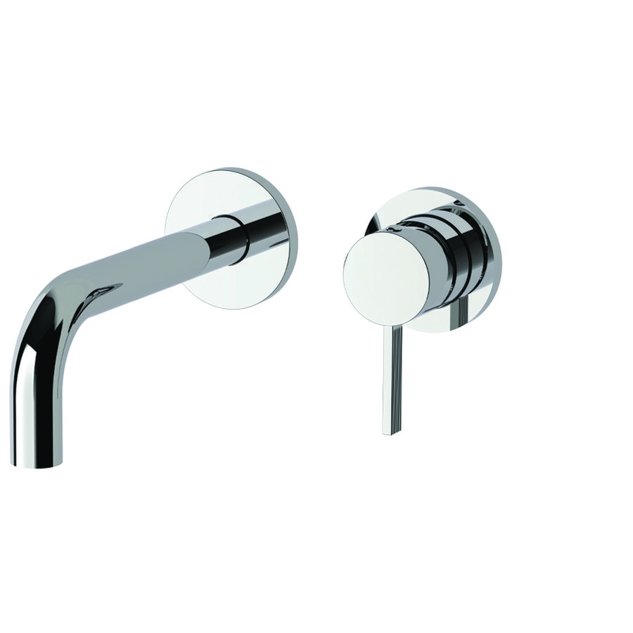 Inbouw wastafelmengkr+uitloop 245mm 2roz. diam.70 FOX007CR70