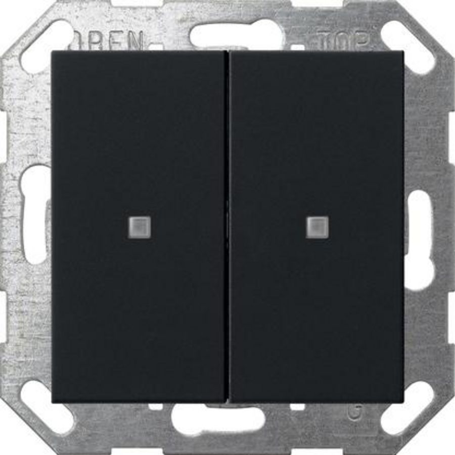 Drukc. wip 2-v OneKNX System 55 zwart m