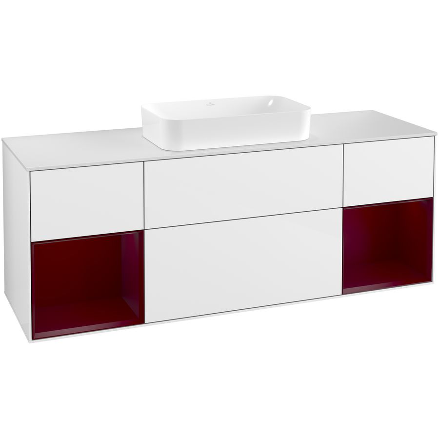 Wastafelonderkast Finion 1600x603x501mm G.White.L G331HBGF