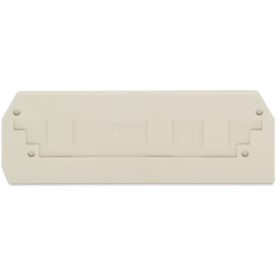 Afsluit-+tussenplaat 2,5mm li.grijs 282-341 VVE=25