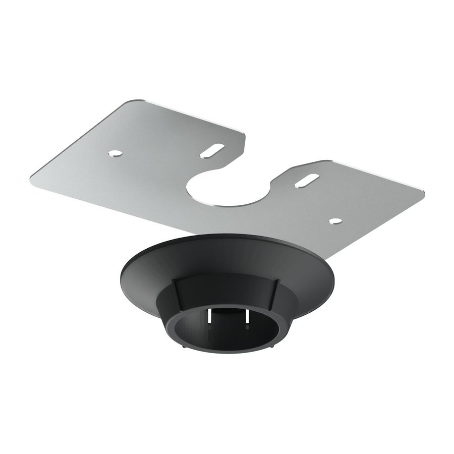 Plafond rozet voor alu zuil vrijstaand r9017