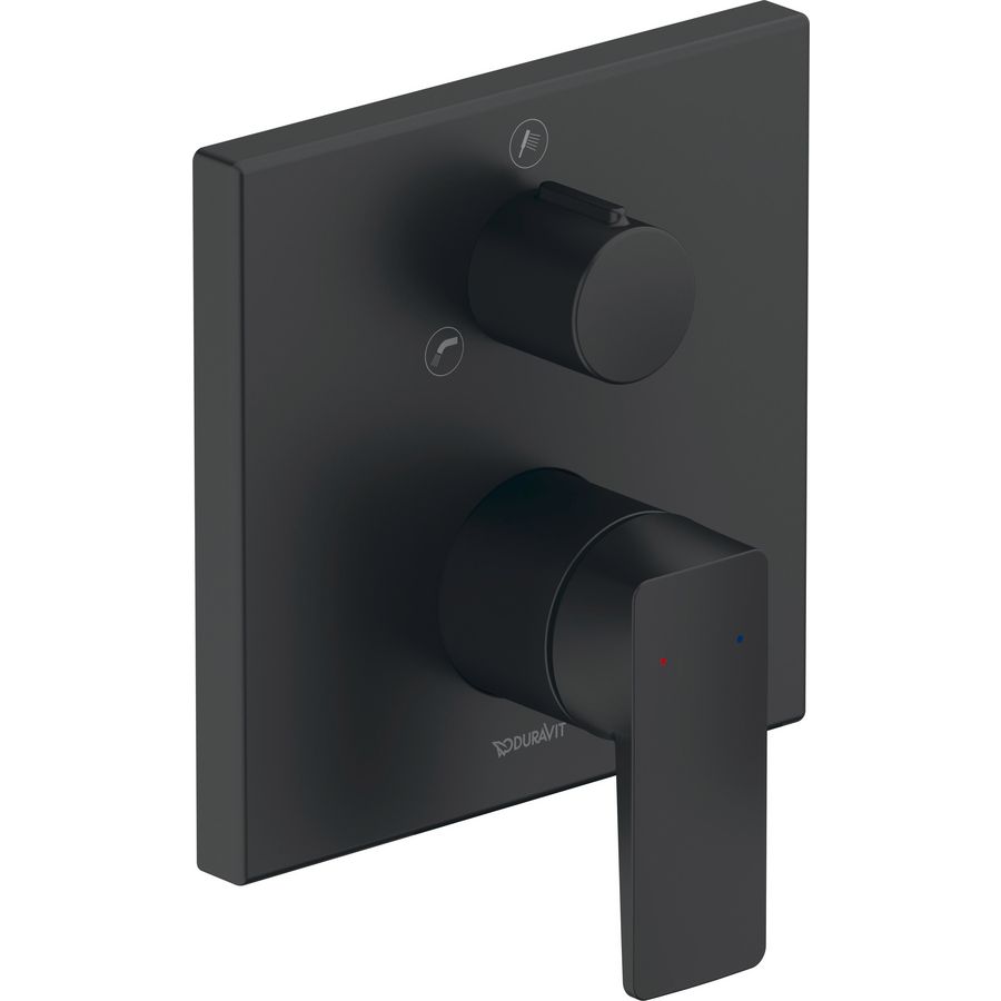 Manhattan 1-hendel badmengkraan inbouw zw. M 150x82x173mm