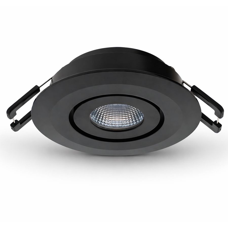 Ledspot richtbaar Zwart 3,1W 350mA 3000K Siena COB
