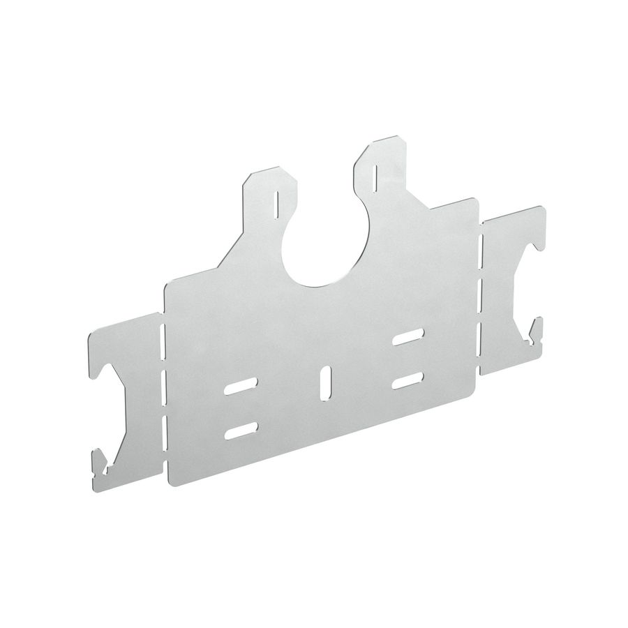Montageplaat voor flex buis 50mm alu zuil vrijstaand