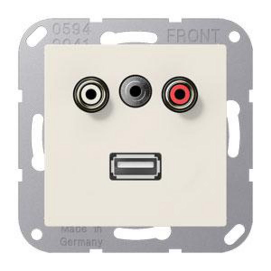 Afdekking AS500 wit voor Audio/Jack/USB VVE=10