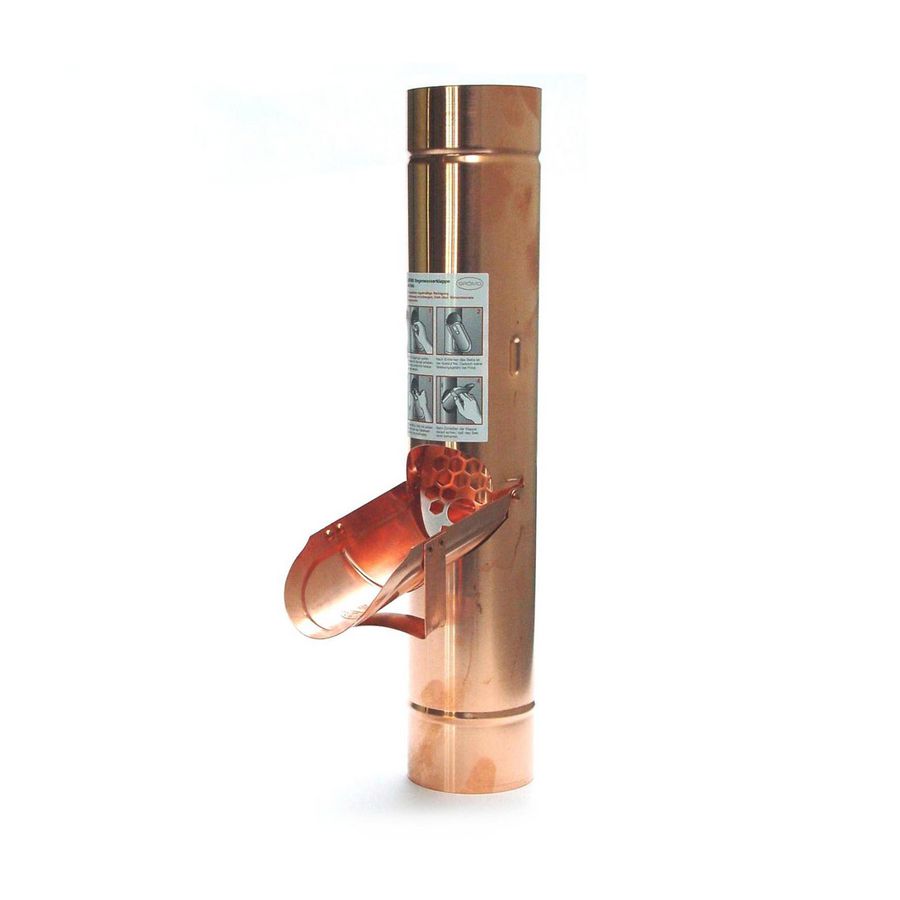 Koperen regentonklep 100mm
