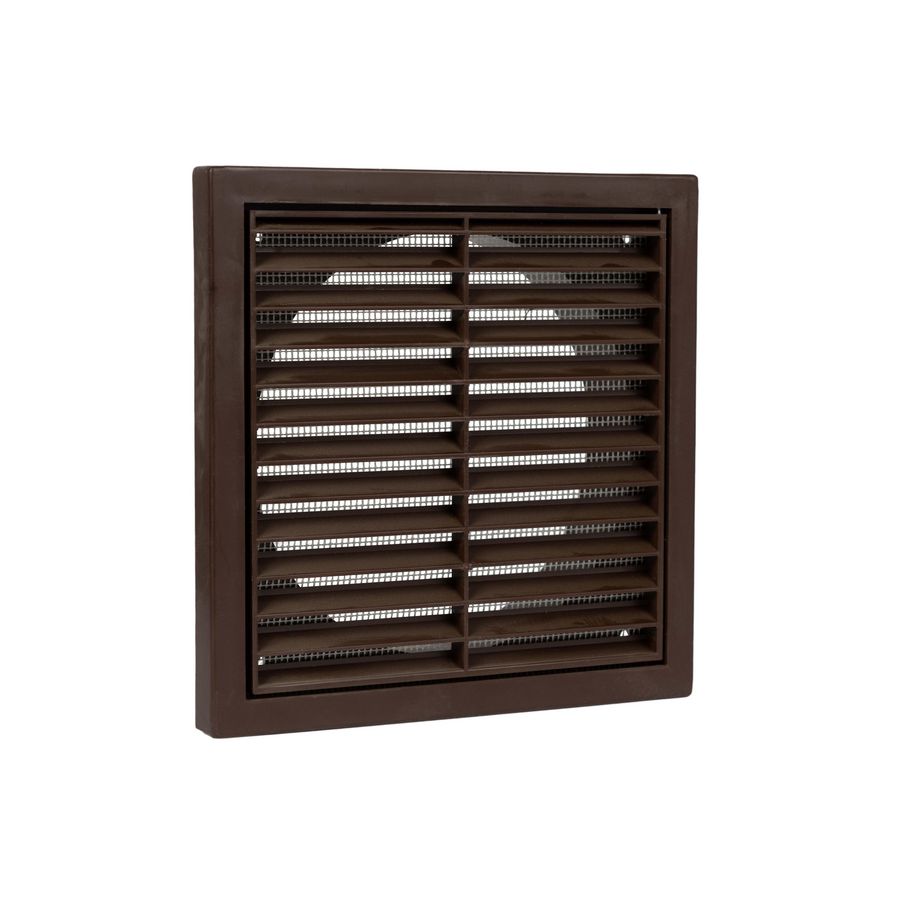 Ventilatierooster vlak Ø150mm bruin