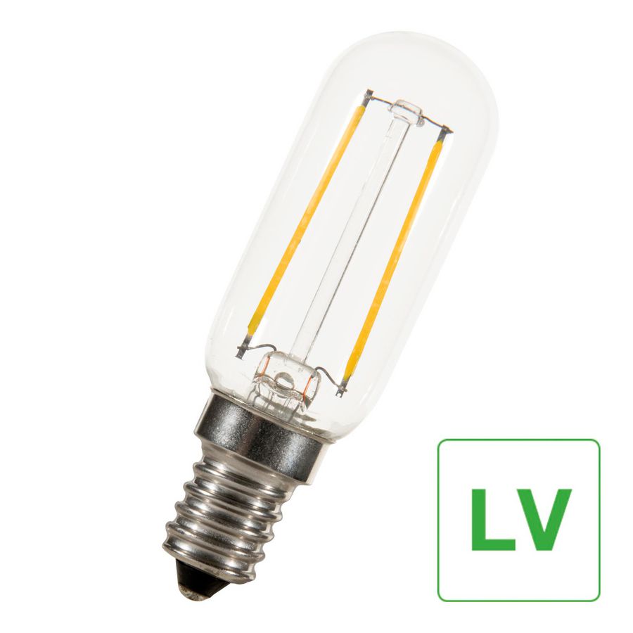 LED-lamp T25 FIL E14 24V AC/DC 2W 180lm 18W 827 helder