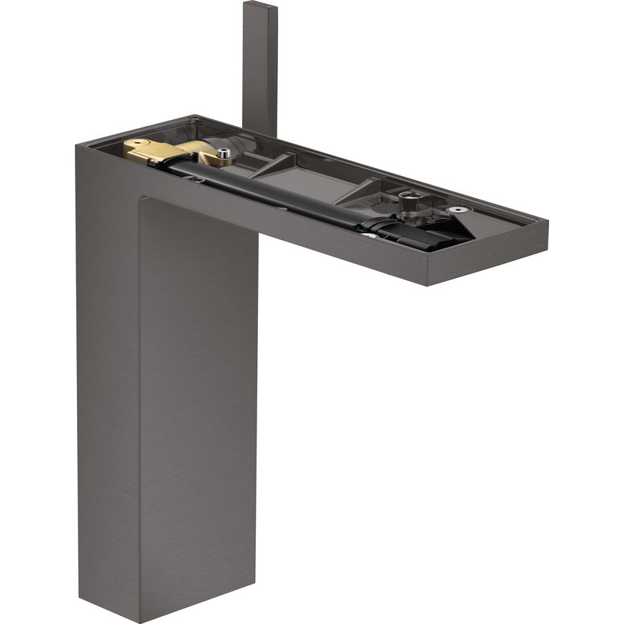 AXOR MyEdition 1-hendel wastafelmengkraan 230 zonder plaat met afvoerplug Brushed Black Chrome
