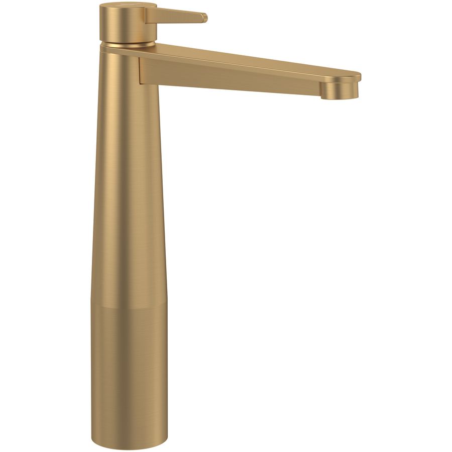 Eengreeps wastafelkraan verhoogd Conum Brushed Gold