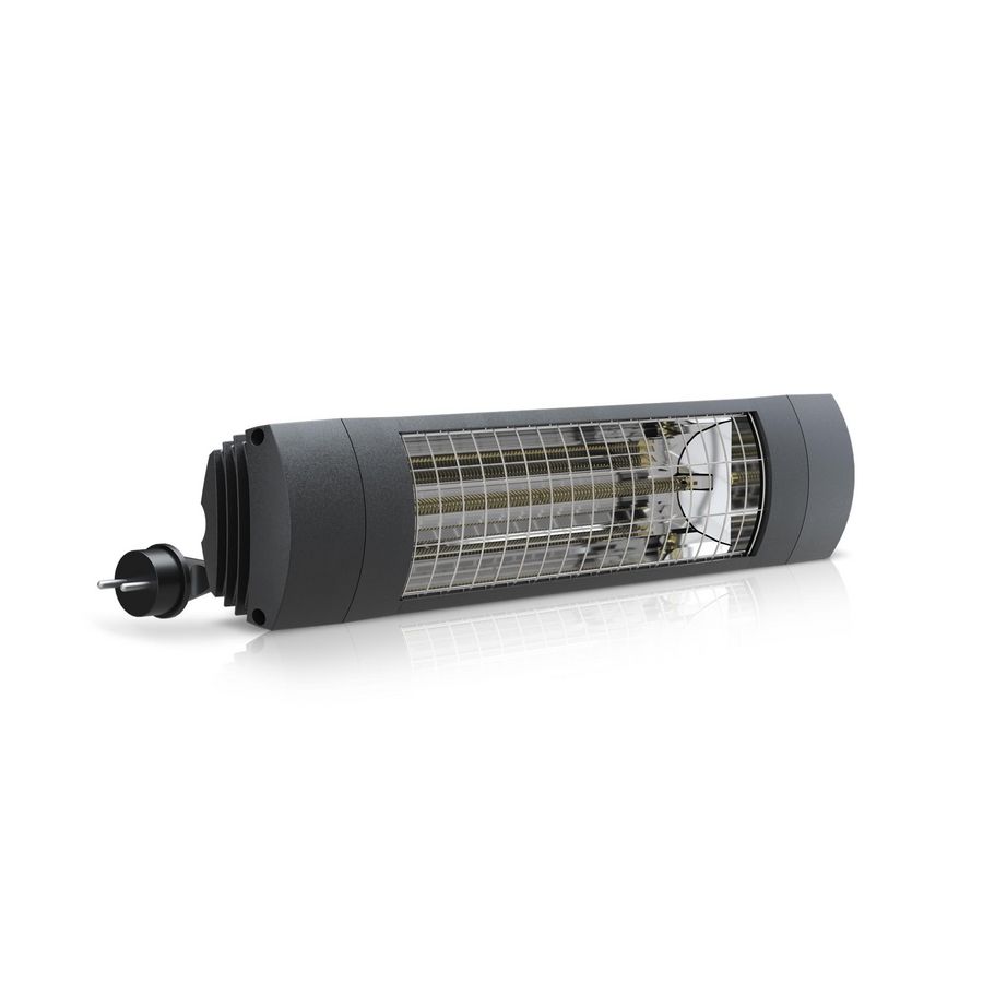 EXO COMFORT infraroodstraler 1400W RF Zwart 9011 IP65