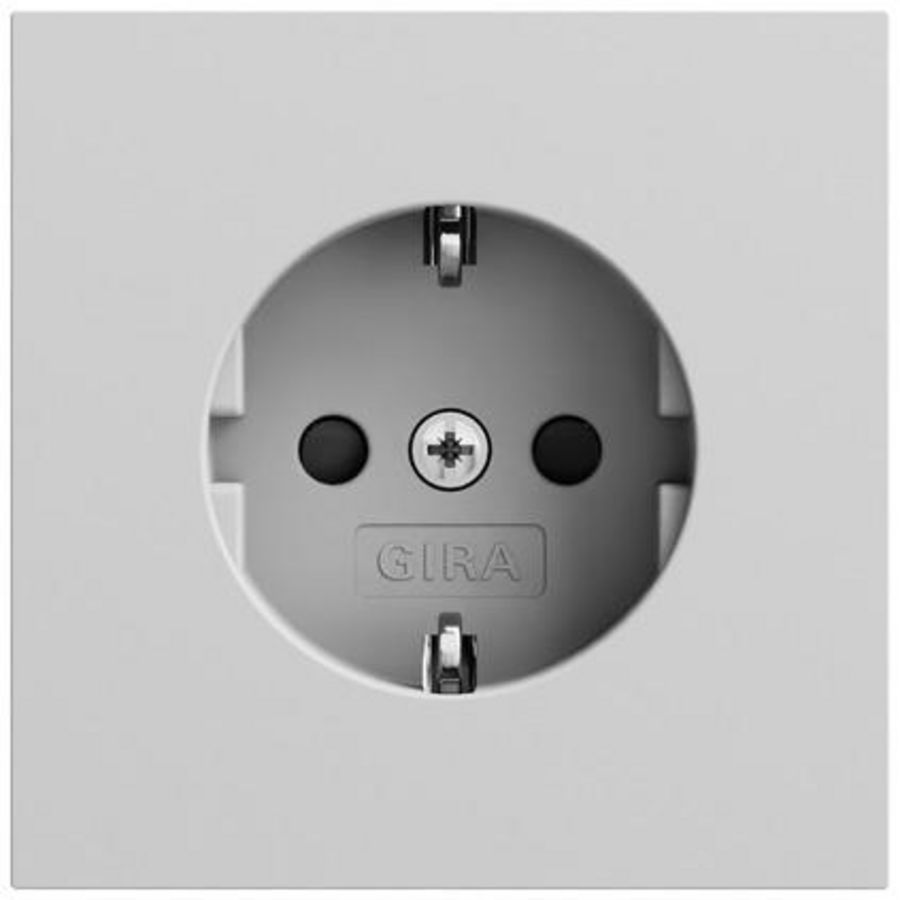 wandcontactdoos met randaarde Safety Plus SRK System 70 gris m(gel.)