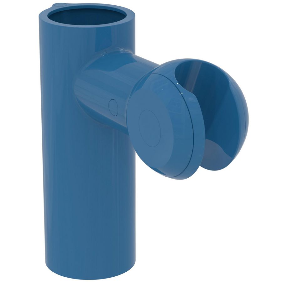 Handdouchehouder tbv wandgreep blauw