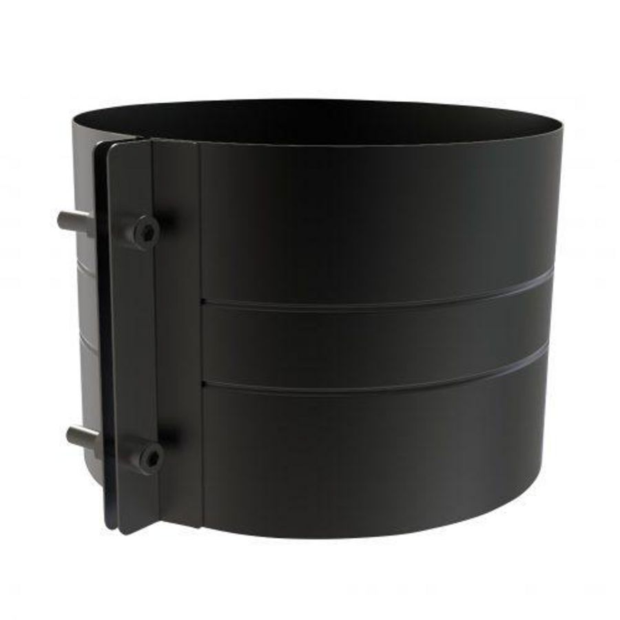 DW Ø125mm Brede klemband zwart