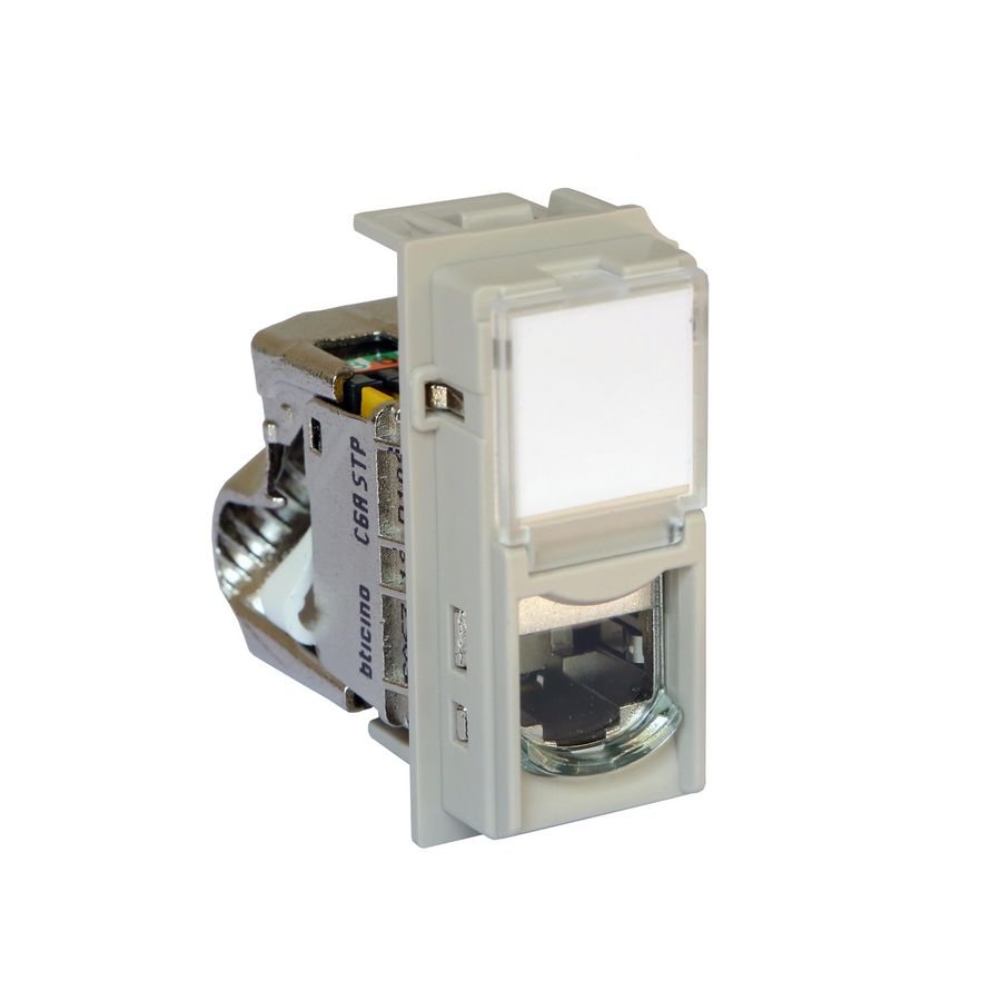 Contactdoos RJ45 STP Cat. 6A zand LivingNow