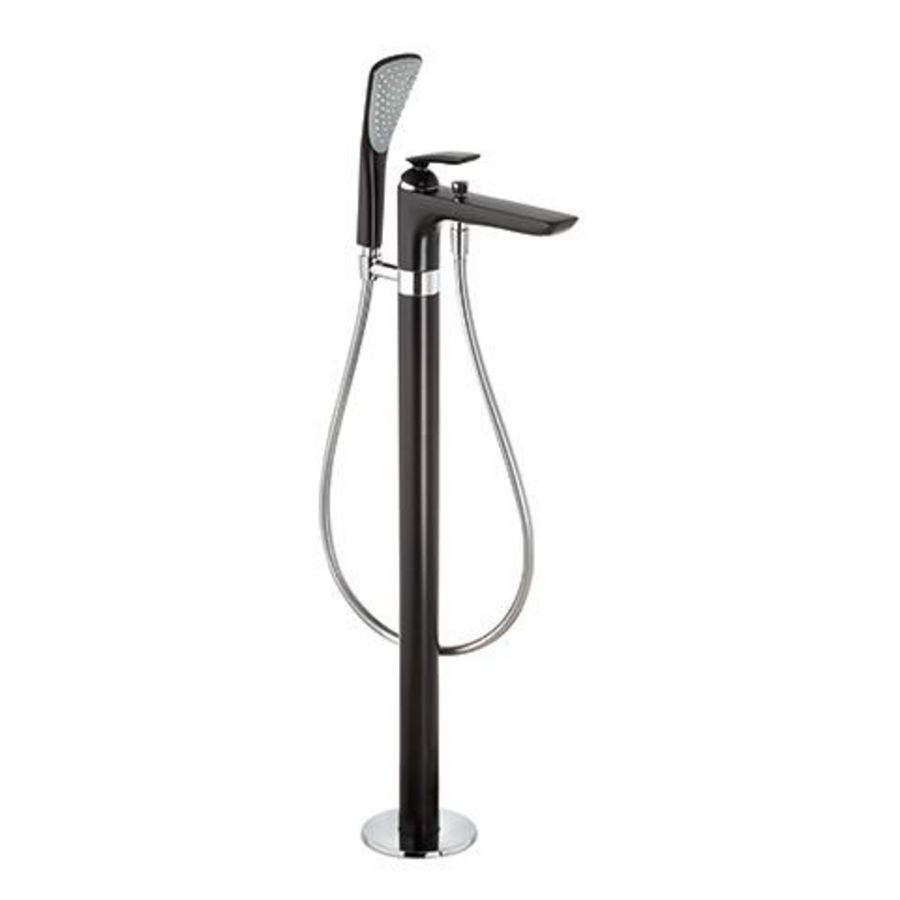 Balance badmengkraan vrystaand mat zwart Kludi