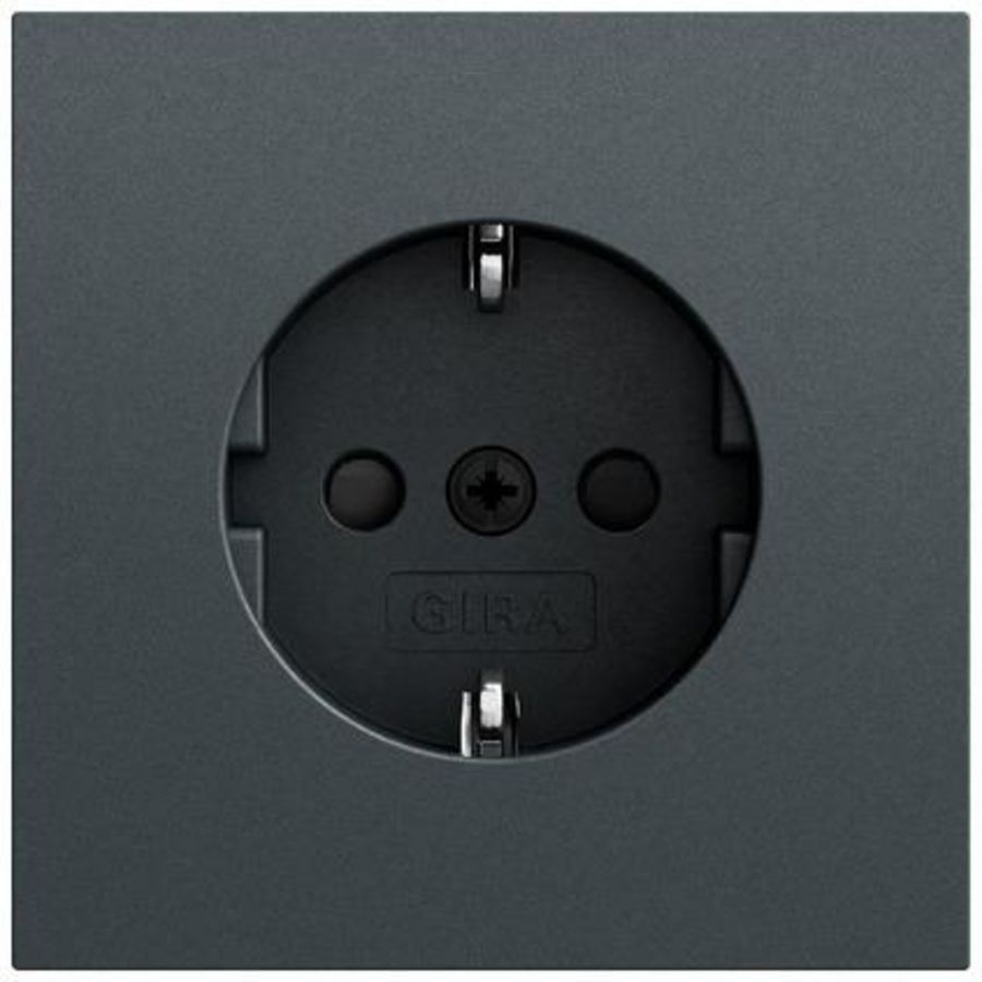 wandcontactdoos met randaarde Safety Plus SRK System 70 antracit(gel.)
