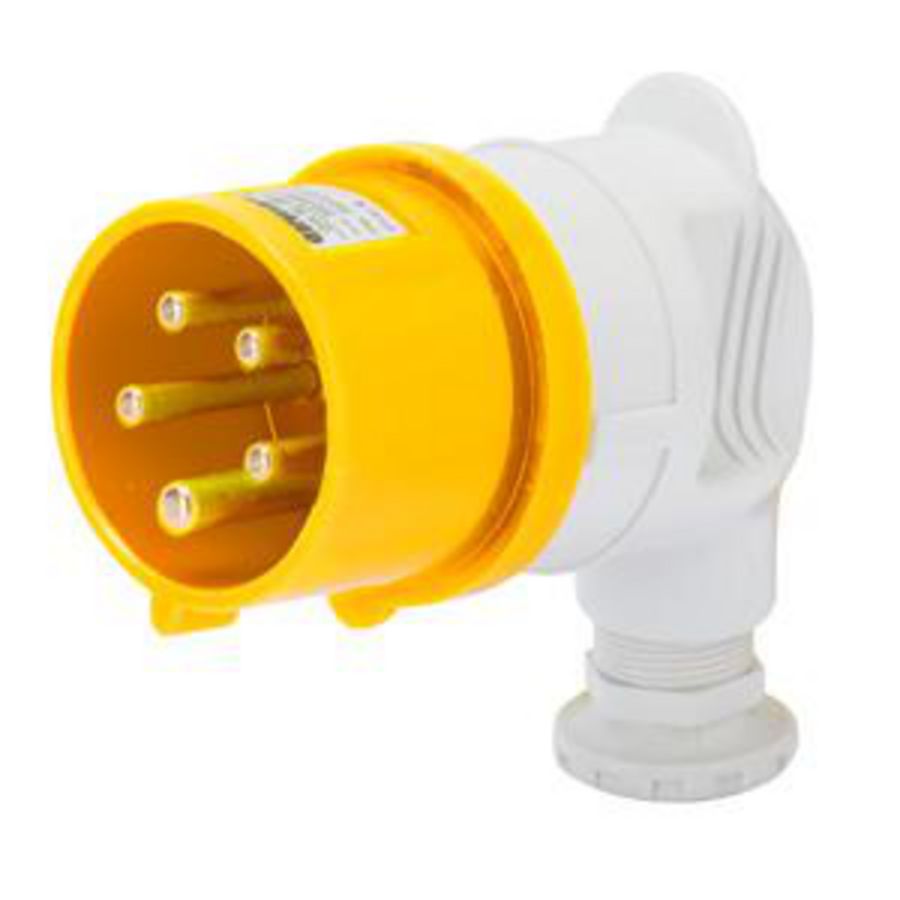 CEE CONTACTST. 2P+A 16A 100/130V 50/60HZ-GEEL-4H-STEK VVE=10