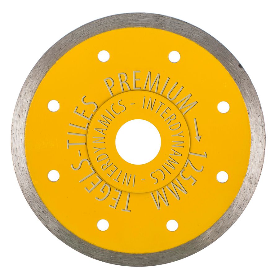 Tegel Premium diamantzaagblad 125mm asgat 22.23mm
