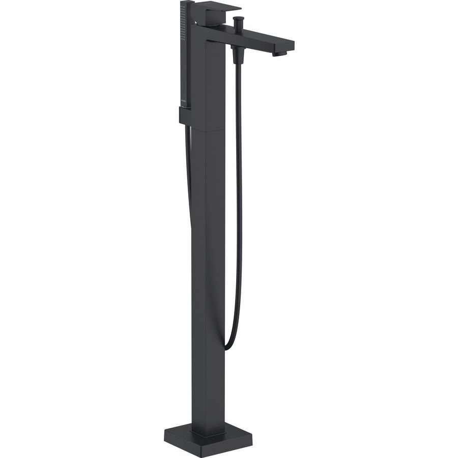 Manhattan 1-hendel badmengkraan staand zw. M 50x135x920mm