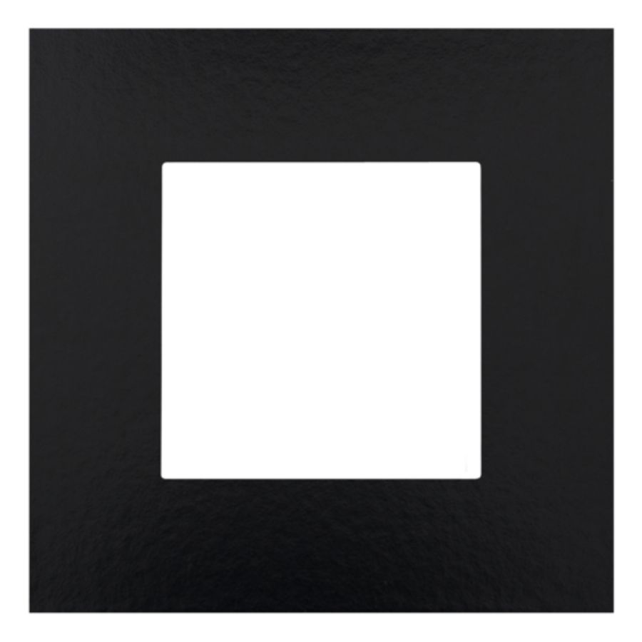 Enkelvoudige afdekplaat Pure Bakelite piano black
