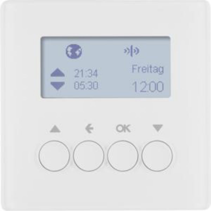 Schakelklok-opzetmod. jaloeziebediening KNX-RF berker Q.1/Q.3/Q.7