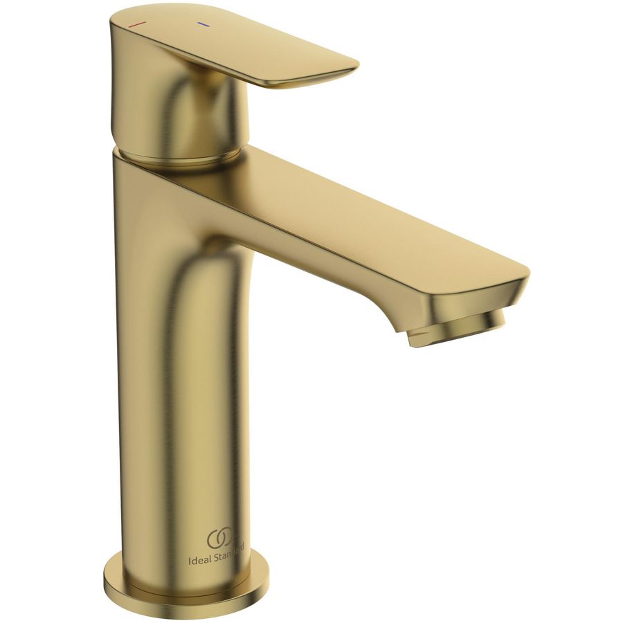 Connect Air wastafelmengkraan grande zonder waste bluestart brushed gold (mat goudkleurig)