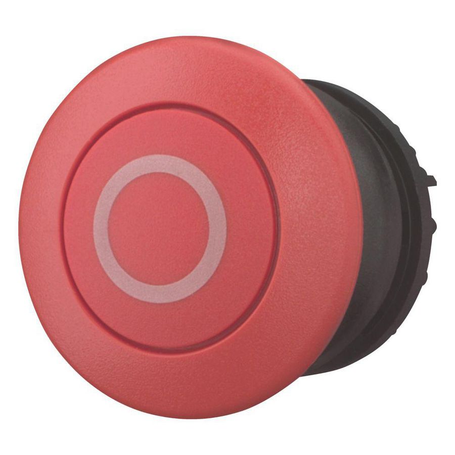 Paddestoeldrukknop rood 0 terugverend 216721