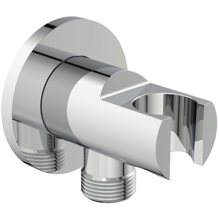 IRAIN WALL BRACKET CYL 1/2"CONN CHR chroom