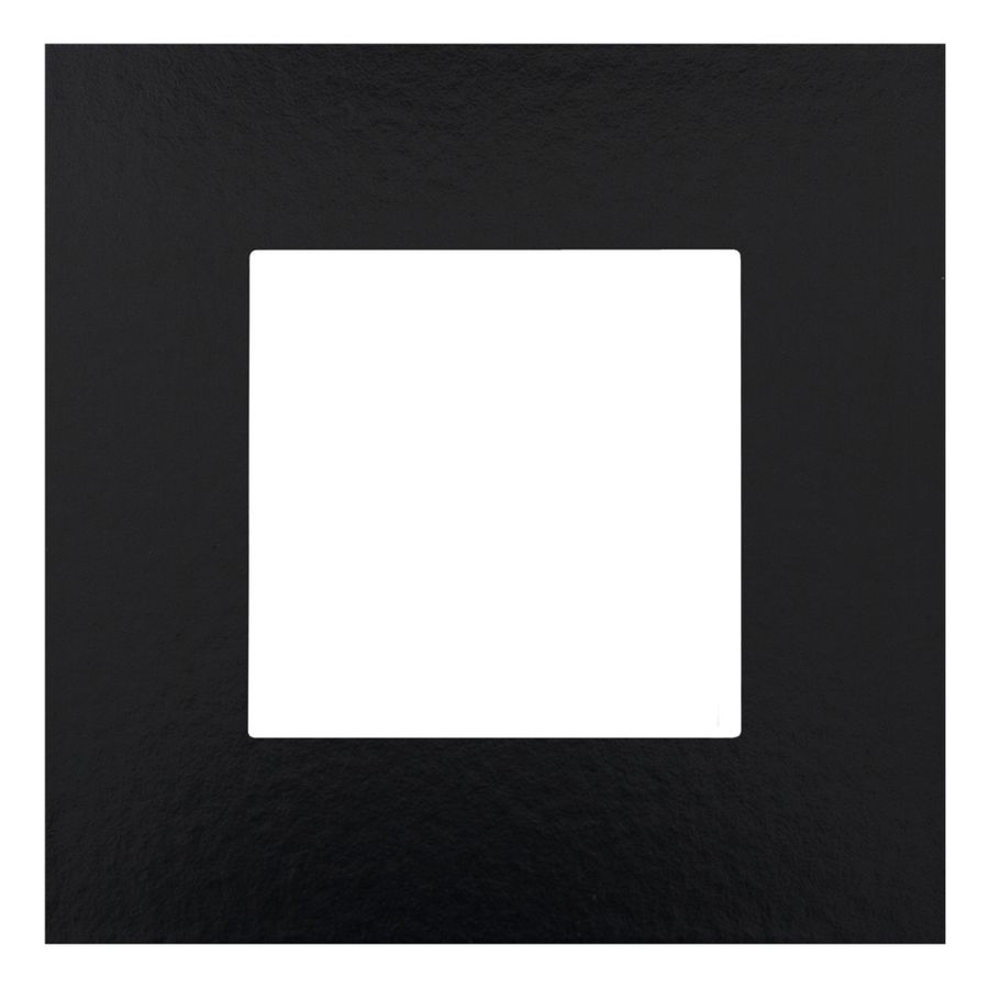 Enkelvoudige afdekplaat Pure Bakelite piano black