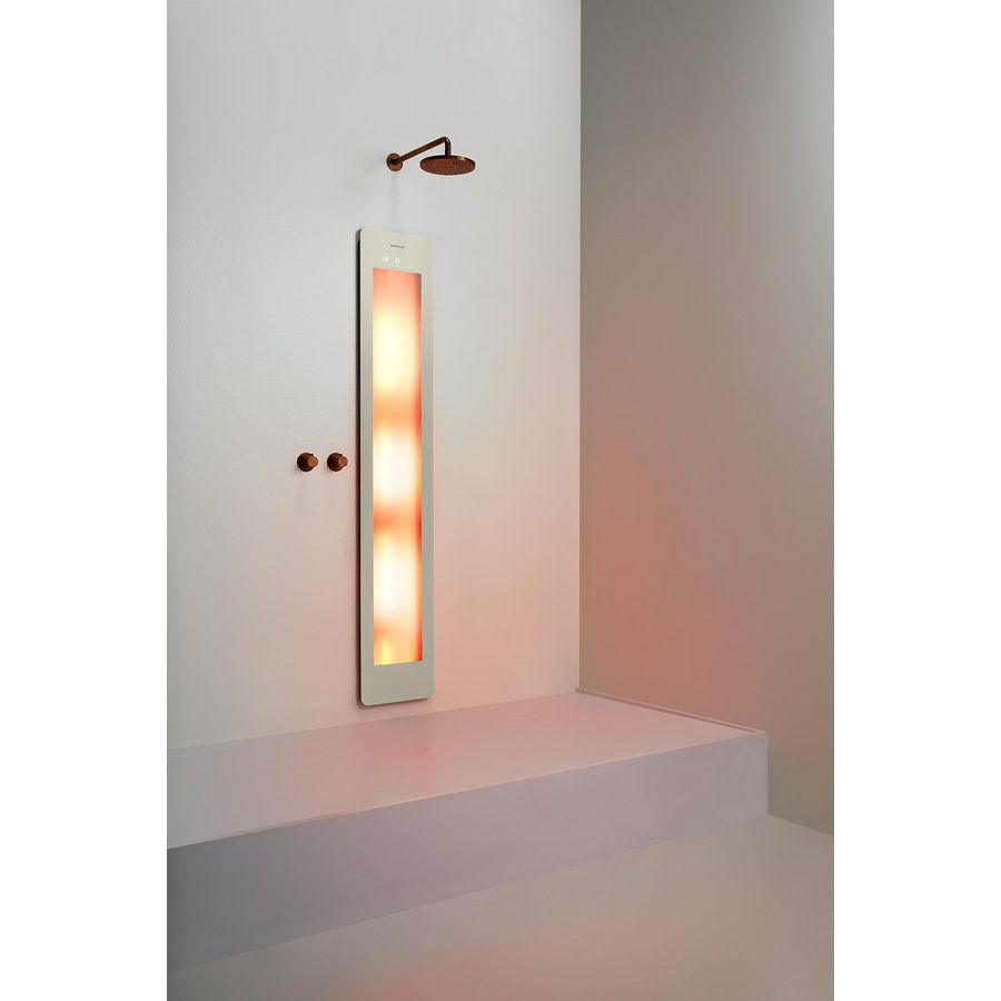 Sunshower ROUND inbouw/opbouw (excl. opbouwbeugel) ONE/L large 185x33cm Sand White infrarood