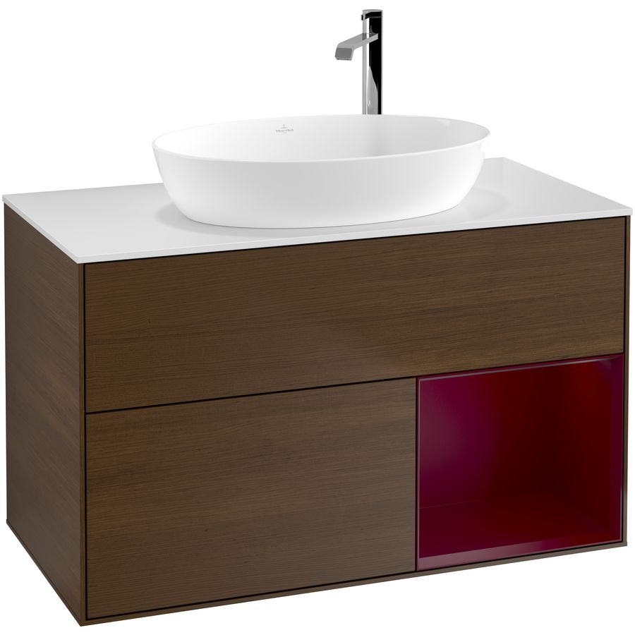 Wastafelonderkast Finion 1000x603x501mm W.Veneer G901HBGN