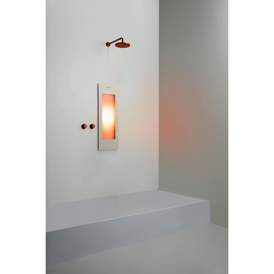 Sunshower ROUND inbouw/opbouw (excl. opbouwbeugel) ONE/S small 95x33cm Sand White infrarood