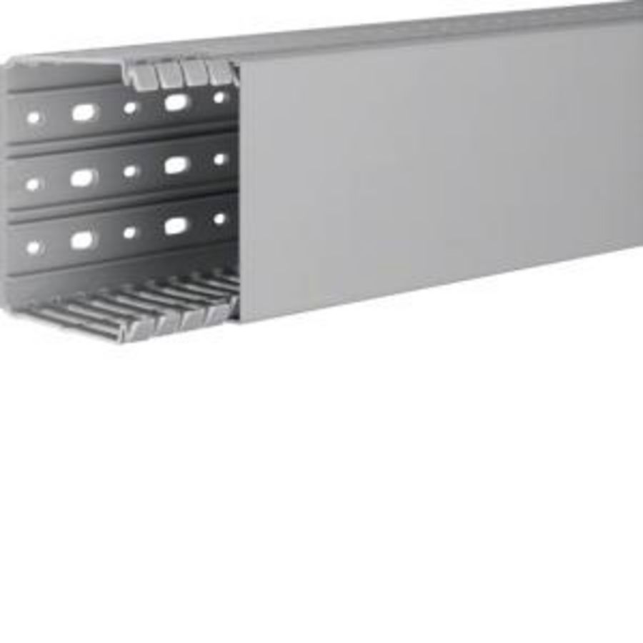 Lengte a 2m. Bedradingskoker BA7 + deksel 80x100 mm grijs