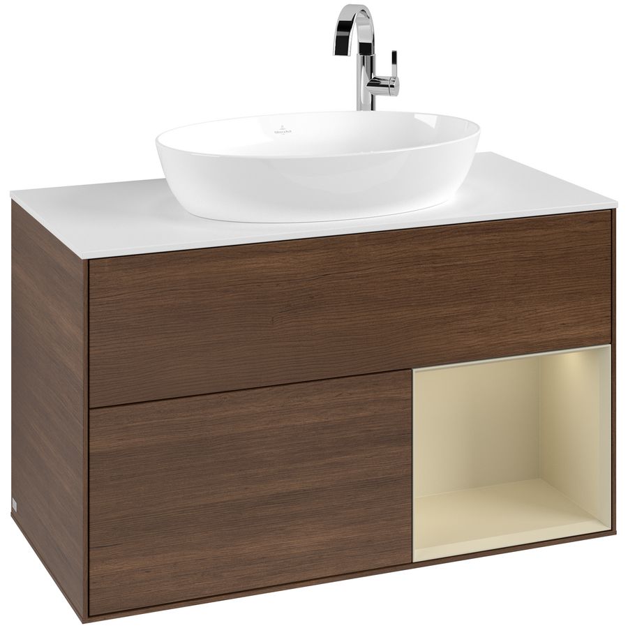 Wastafelonderkast Finion 1000x603x501mm W.Veneer G901HJGN