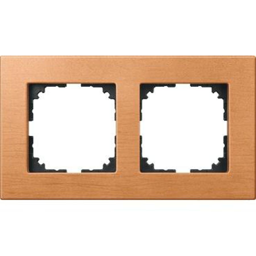 Afdekframe Merten M-Elegance hout 2 stellen beuk