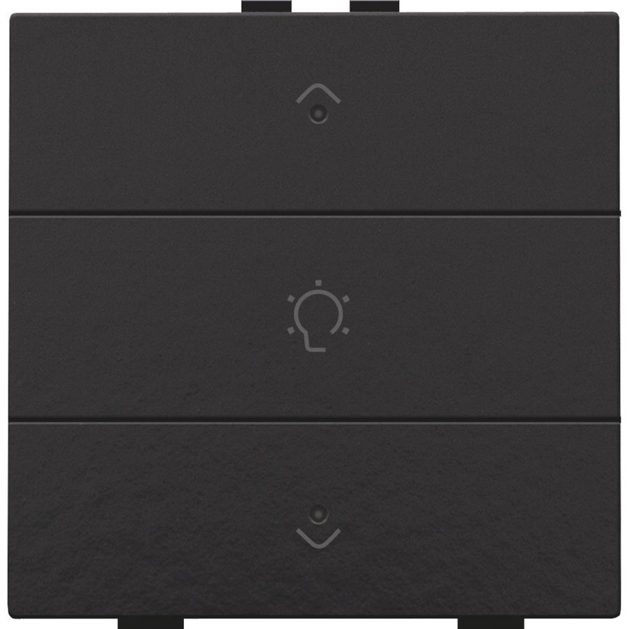 Enkelvoudige dimbediening Home Control leds piano black