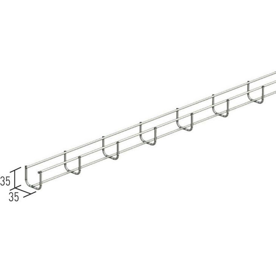 Lengte a 3m. Deksel TXF35 B35 RVS316L