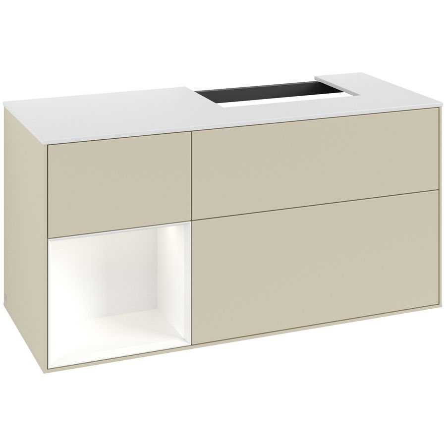 Wastafelonderkast Finion 1200x603x501mm S.Grey Matt Lacquer F141MTHJ