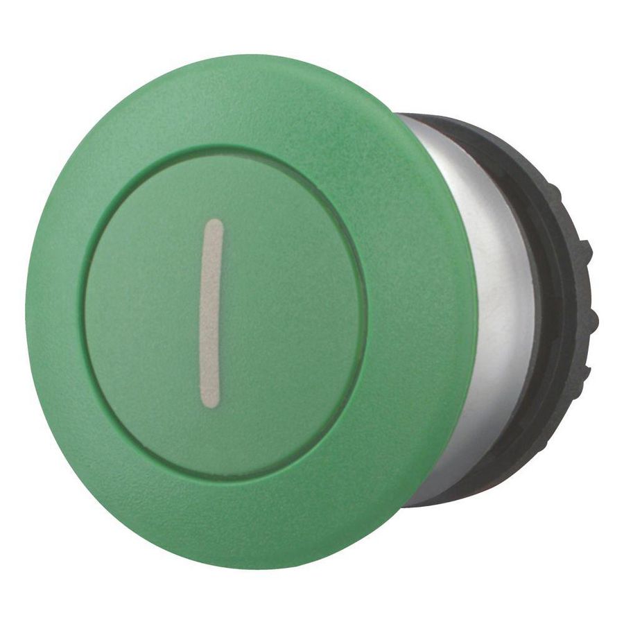 Paddestoeldrukknop groen I terugverend M22-DP-G-X1