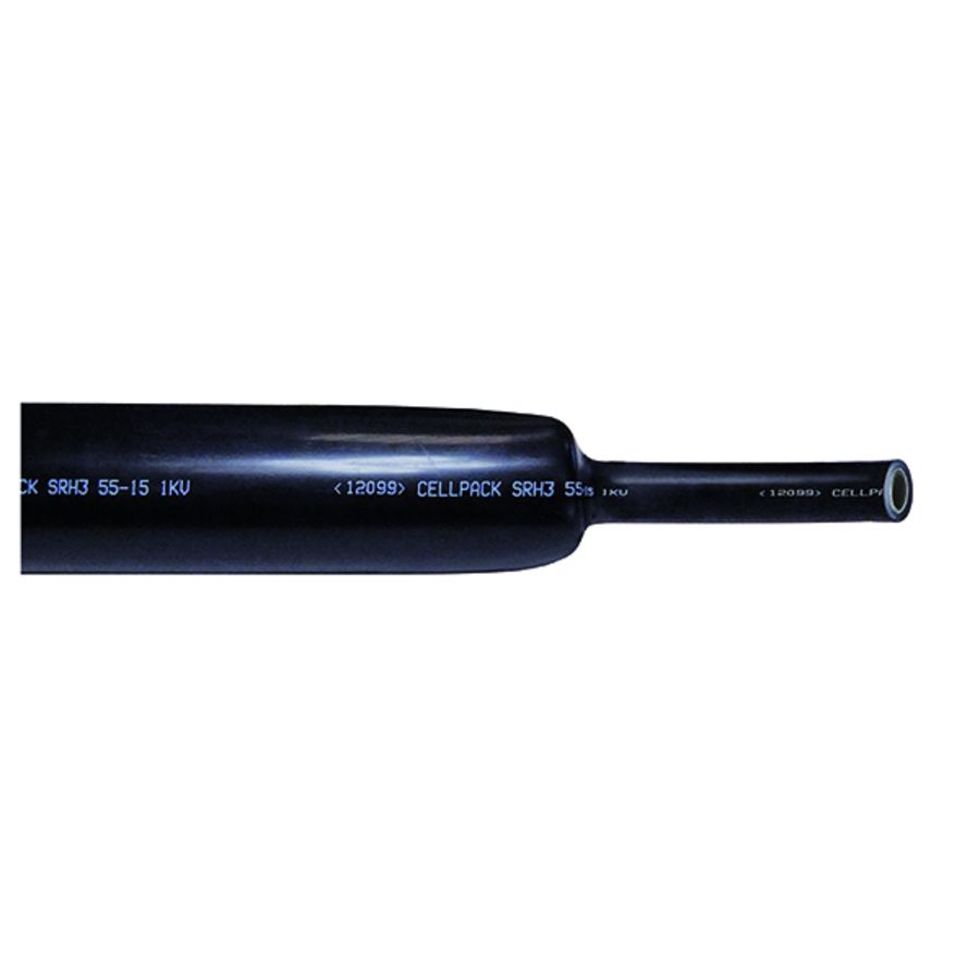 Krimpbuis dikw. krimpverh 3:1 SRH3/75-20/zwart/1000mm VVE=10
