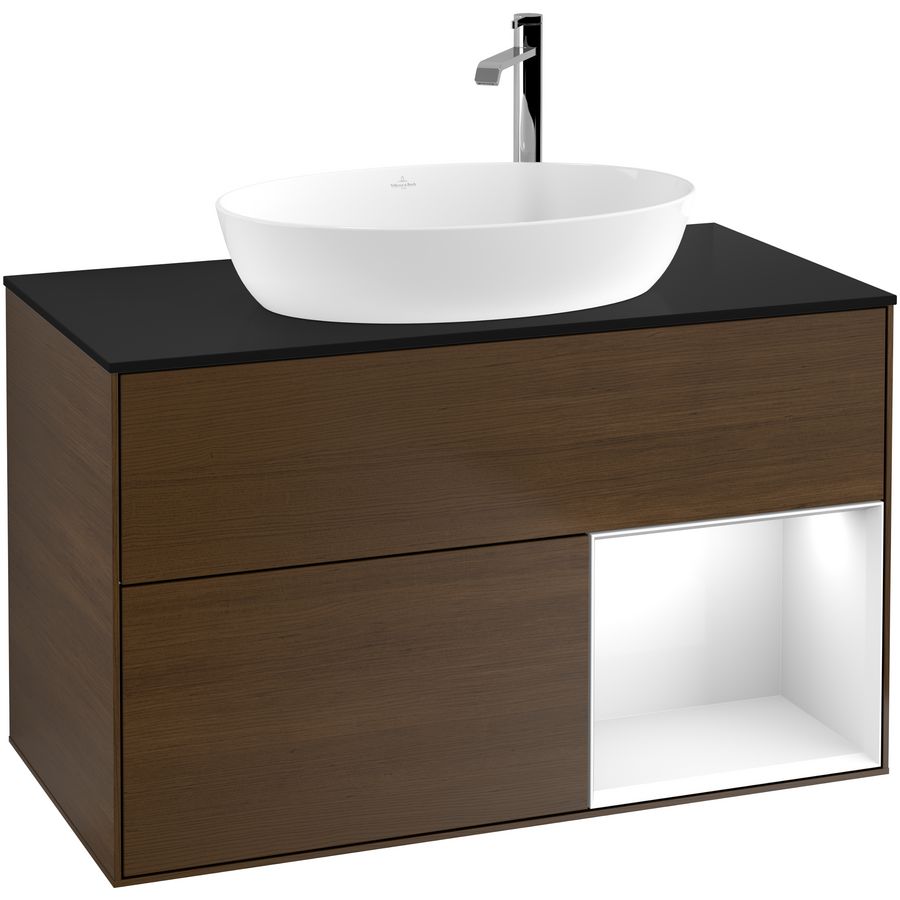 Wastafelonderkast Finion 1000x603x501mm W.Veneer G902GFGN