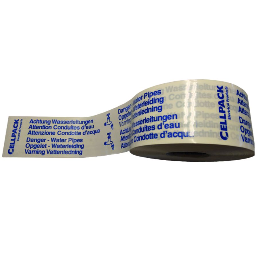 Lengte a 250m. Waarschuwingsband 26 Opgelet-Waterleiding