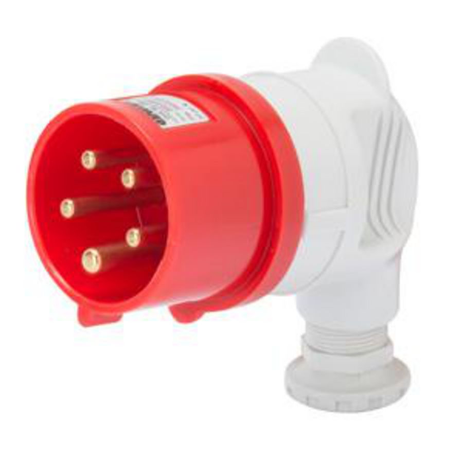 CEE CONTACTST. 2P+A 16A 380/415V 50/60HZ-ROOD-9H-STEK VVE=10