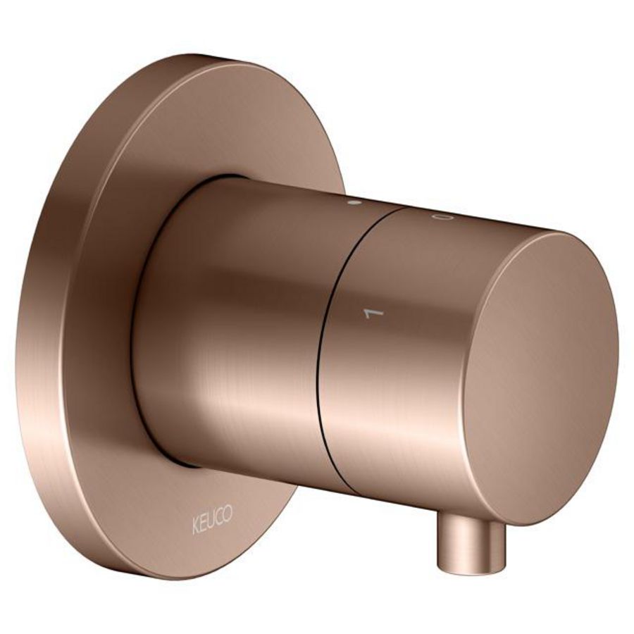 3-Weg stop-en omstelkr UP IXMO Comfort/rozet rond rood goud