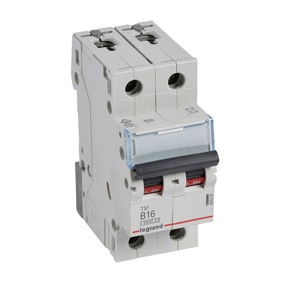 Installatieautomaat MCB TX3 2-polig B-karakteristiek 16A 6000A VVE=5