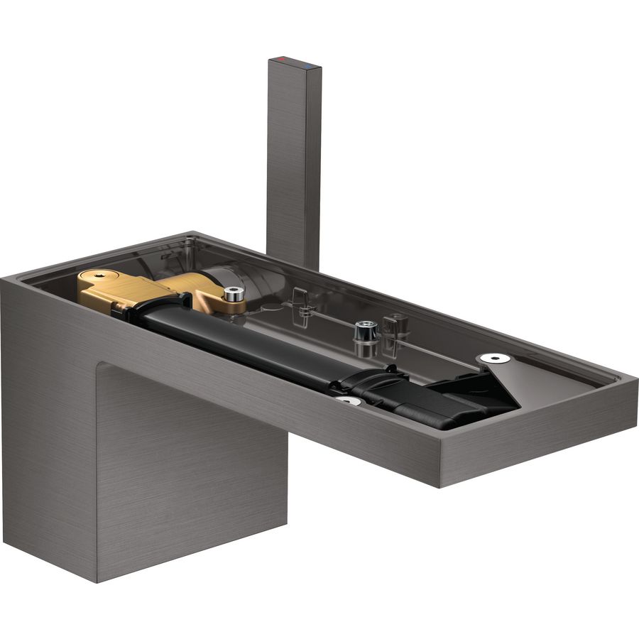 AXOR MyEdition 1-hendel wastafelmengkraan 70 met afvoergarnituur zonder plaa Brushed Black Chrome