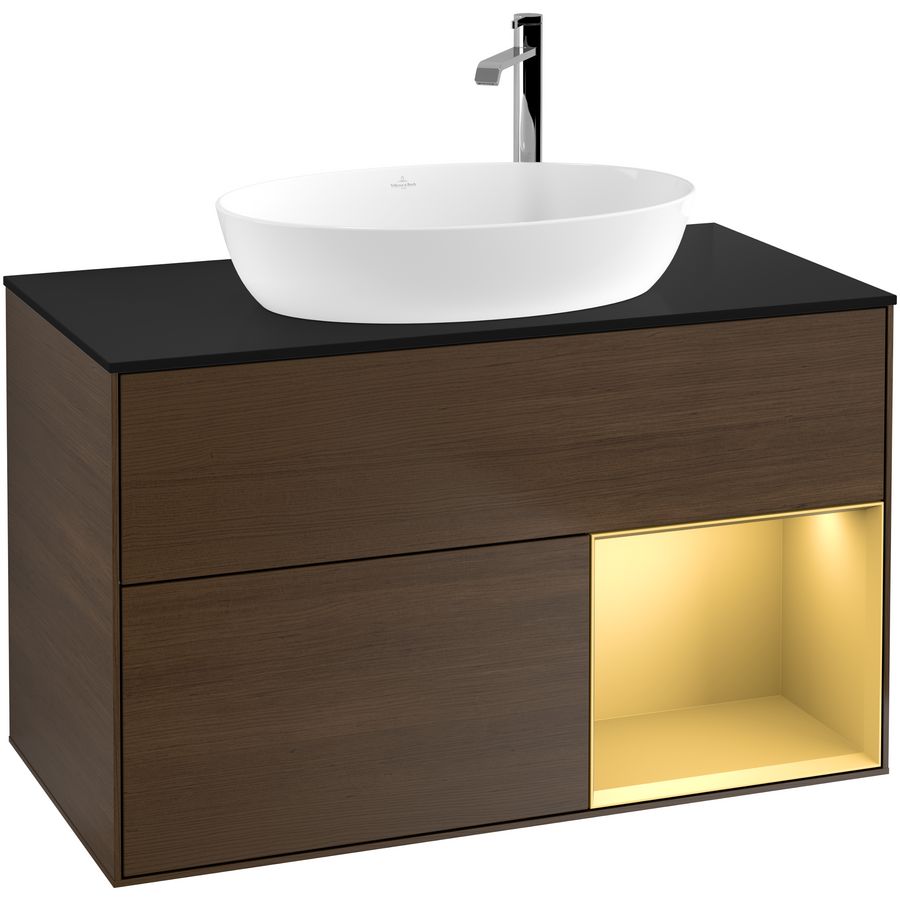 Wastafelonderkast Finion 1000x603x501mm W.Veneer G902HFGN